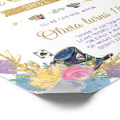 Whimsical Alice in Wonderland Time Capsule Sign Poster (Hoek)