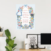 Whimsical Alice in Wonderland Welkomstbord Poster (Thuiskantoor)