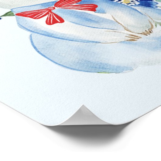 Whimsical Alice in Wonderland Welkomstbord Poster (Hoek)