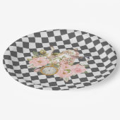 Whimsical Alice Mad Hatter Wonderland Birthday Papieren Bordje (Gekanteld)