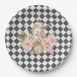 Whimsical Alice Mad Hatter Wonderland Birthday Papieren Bordje