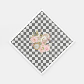 Whimsical Alice Mad Hatter Wonderland Birthday Servet (Hoek)