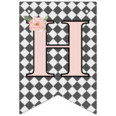 Whimsical Alice Mad Hatter Wonderland Birthday  Vlaggetjes (Tweede vlag)