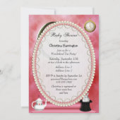 Whimsical Alice & Pink Flamingo Baby Girl Shower Kaart (Achterkant)