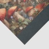 Whimsical Alice Steampunk Mushrooms Tissuepapier (Detail)