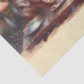 Whimsical Alice Tea Party DIY Craft Decoupage Tissuepapier (Detail)