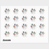 Whimsical Alice Thee Feestje Geboorte Sticker (Vel)