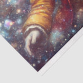 Whimsical Alice Witte Konijn Wonderland Decoupage Tissuepapier (Detail)