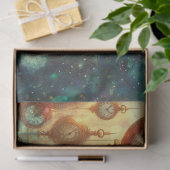 Whimsical Alice Wonderland Steampunk  Tissuepapier (Geschenk)