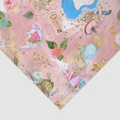 Whimsical Alice's avonturen in Wonderland Fun Tissuepapier (Detail)