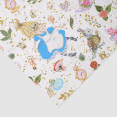 Whimsical Alice's avonturen in Wonderland Fun Tissuepapier (Detail)