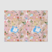 Whimsical Alice's avonturen in Wonderland Fun Tissuepapier (Voorkant)