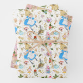 Whimsical Alice's avonturen in Wonderland Party Inpakpapier Vel (In situ)