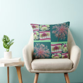 Whimsical Allium Bloemknoppen Collage Kussen (Stoel)