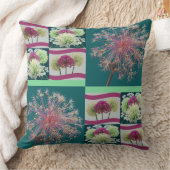 Whimsical Allium Bloemknoppen Collage Kussen (Deken)