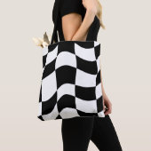Whimsical Allure: Gevoerde Abstract Patroonpatroon Tote Bag (Dichtbij)