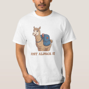 Whimsical Alpaca Design voor dierenliefhebbers T-shirt