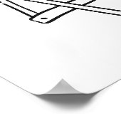 Whimsical Amalfi Coast Beach Chair Art Poster (Hoek)