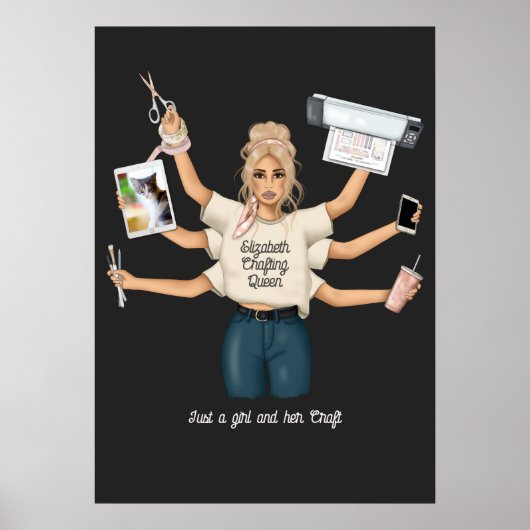 Whimsical Ambacht Koningin Poster (Voorkant)