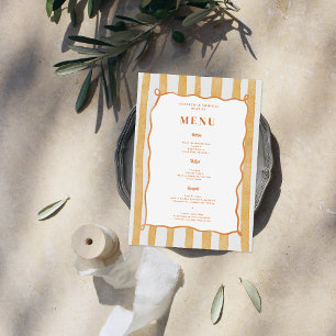 Whimsical Amore & Aranci   Bruiloft Menu