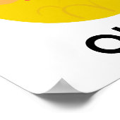 Whimsical Ananas CUSTOM BABY NAAM Kunst Poster (Hoek)