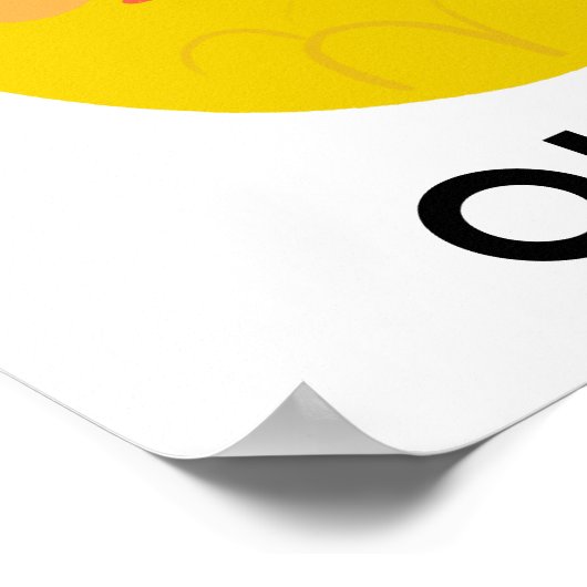 Whimsical Ananas CUSTOM BABY NAAM Kunst Poster (Hoek)