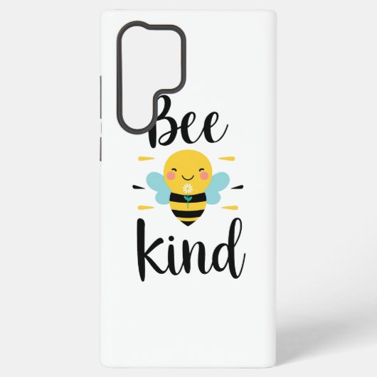 Whimsical and Kind Bee Illustration Samsung Galaxy Hoesje (Achterkant)