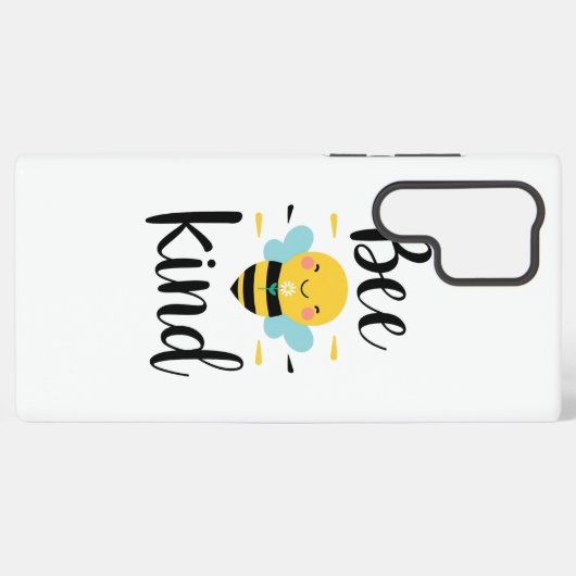 Whimsical and Kind Bee Illustration Samsung Galaxy Hoesje (Achterkant horizontaal)