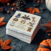Whimsical Animal Halloween Baby shower Servet