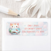 Whimsical Animal Jars - Kat - Retour Adres Etiket (Insitu)