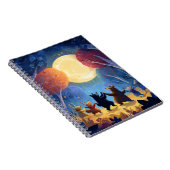 Whimsical Animal Moon Dance Notitieboek (Rechterzijde)
