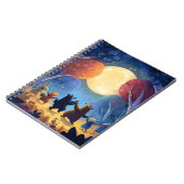 Whimsical Animal Moon Dance Notitieboek (Linkerzijde)