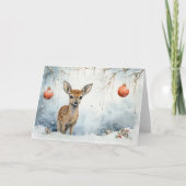 Whimsical Animals Christmas Kaart (Voorkant)
