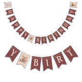 Whimsical Animals Circus Kids Verjaardagsfeestje Vlaggetjes