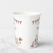 Whimsical Animals Circus Party Baby shower Papieren Bekers (Rechts)