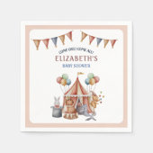 Whimsical Animals Circus Party Baby shower Servet (Voorkant)
