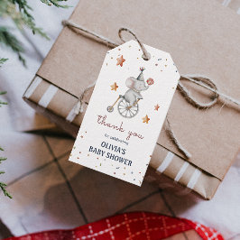 Whimsical Animals Circus Verjaardagsfeestje Cadeau Cadeaulabel