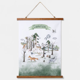 Whimsical Animals in the Woodland  Hangend Wandkleed