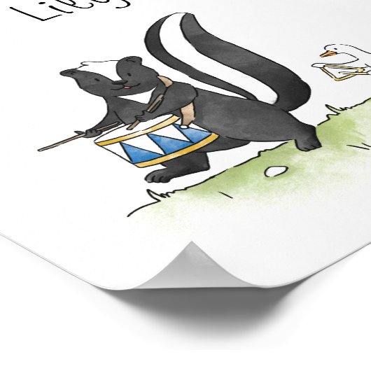 Whimsical Animals Marching Band Personated Poster (Hoek)