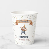 Whimsical Animals Monkey Kids Verjaardagsfeestje Papieren Bekers (Voorkant)