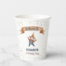 Whimsical Animals Monkey Kids Verjaardagsfeestje