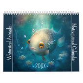 Whimsical Animals Motivatie jaar Inspirerend Kalender (Hoes)