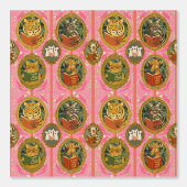 Whimsical animals reading books  behang (Voorkant)