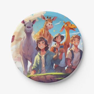 Whimsical Animes Papieren Borden voor kinderen Bordje