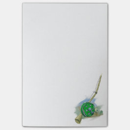 Whimsical Antiek Vist Reel Post-It Notes