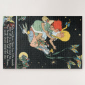 Whimsical Antieke Kinderen en Feeën Legpuzzel (Horizontaal)