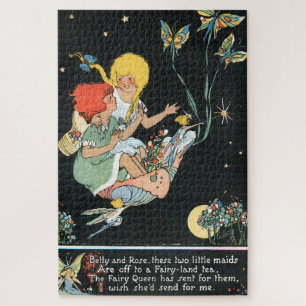 Whimsical Antieke Kinderen en Feeën Legpuzzel