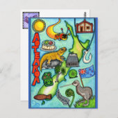Whimsical Aotearoa Briefkaart (Voorkant / Achterkant)