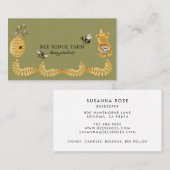 Whimsical apiary Beekeeper Honey Products Visitekaartje (Voorkant / Achterkant)