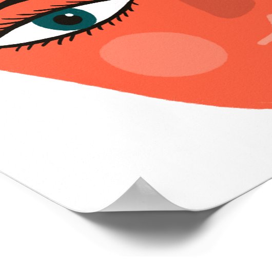 Whimsical Apple Art Poster (Hoek)